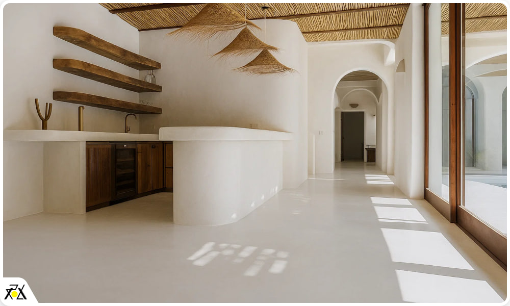 میکروسمنت نما داخلی ساختمان